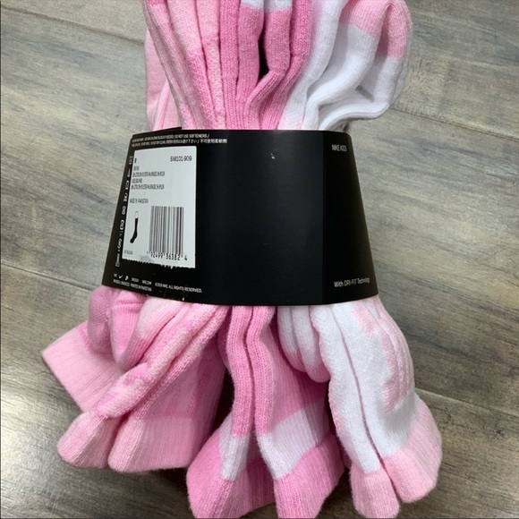 NIKE EVERYDAY CUSHIONED CREW SOCKS YTH 5Y-7Y pink - Picture 12 of 16